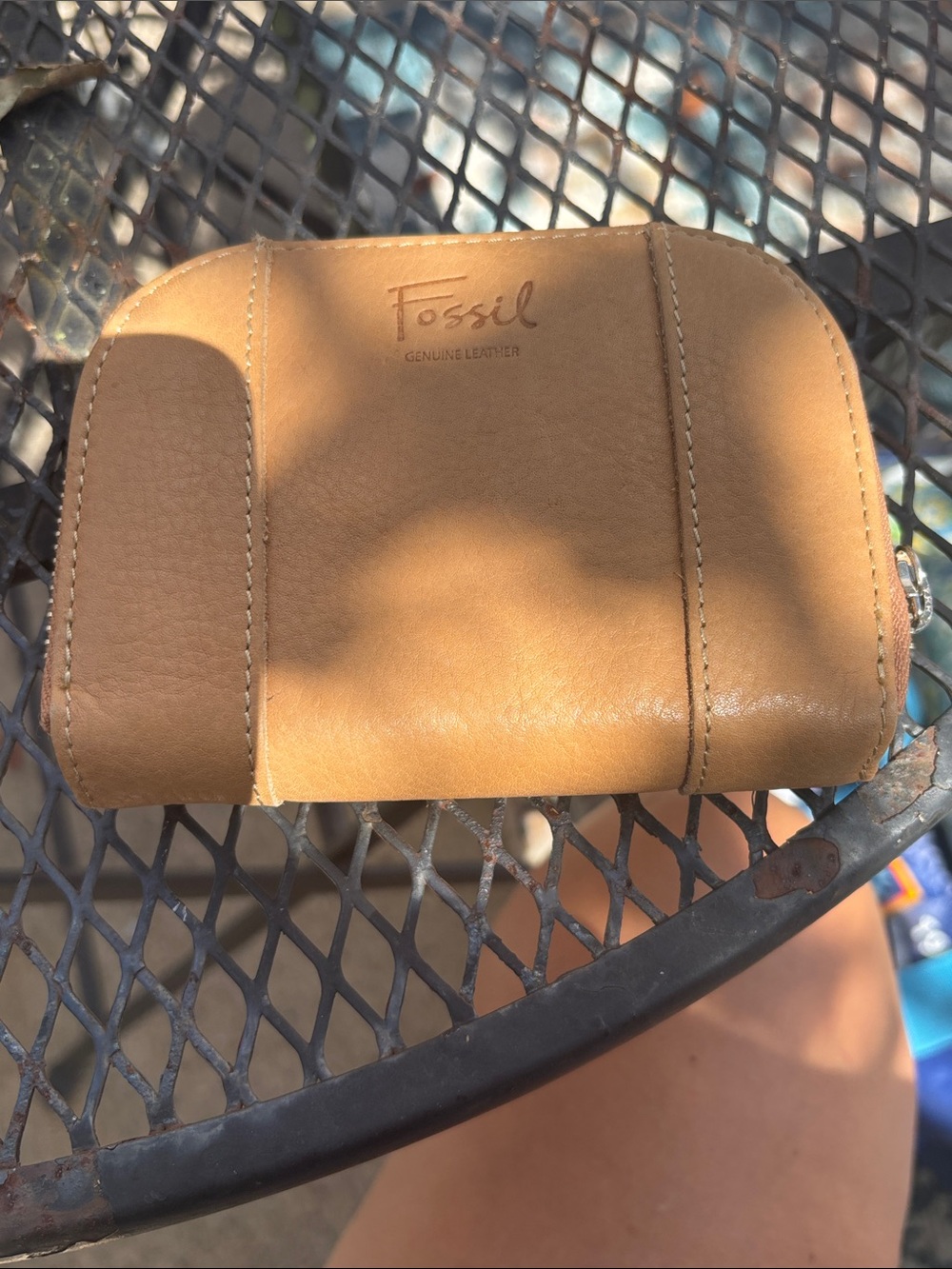 Leather Fossil wallet/card carrier